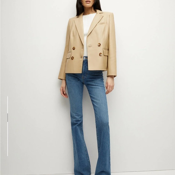 Veronica Beard Leather Dickey Jacket - Picture 3 of 7